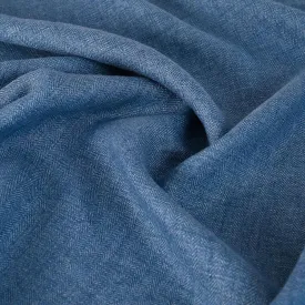 Blue Linen Fabric 414