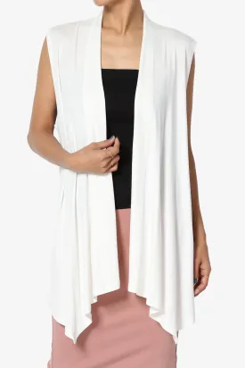 Danna Draped Jersey Vest PLUS