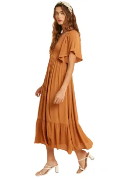 Earthen Spring Maxi Sleeveless Dress