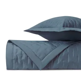 Fil Coupe Quilted Slate Blue by Home Treasures