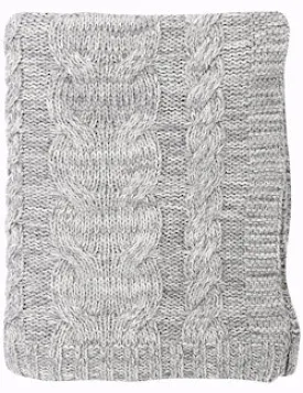 Fisherman's Sweater Chunky Cable Knit Throw