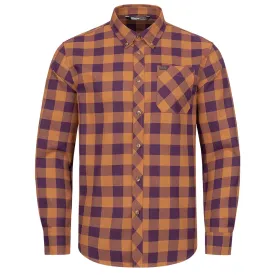 Joshua Shirt - Ocker/Purple Checked by Blaser