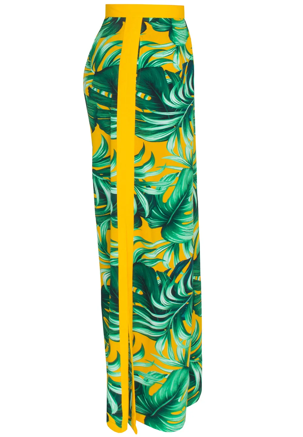 Jungle - Monstera Yellow Pants (Yellow)