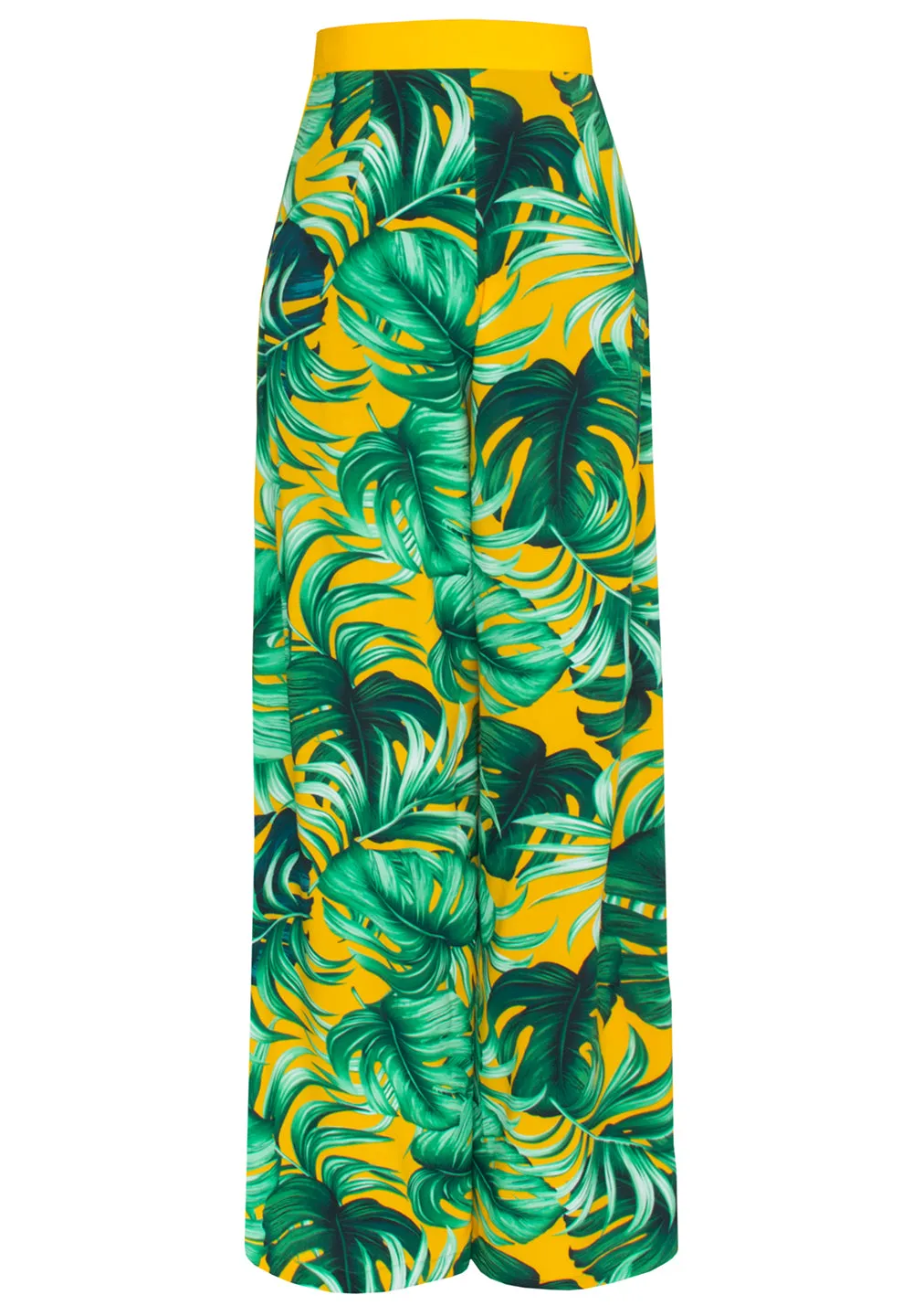 Jungle - Monstera Yellow Pants (Yellow)