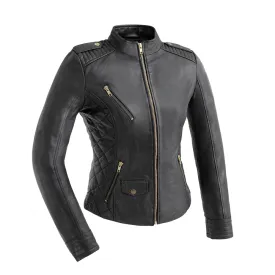 Madelin Womens Fashion Leather Jacket