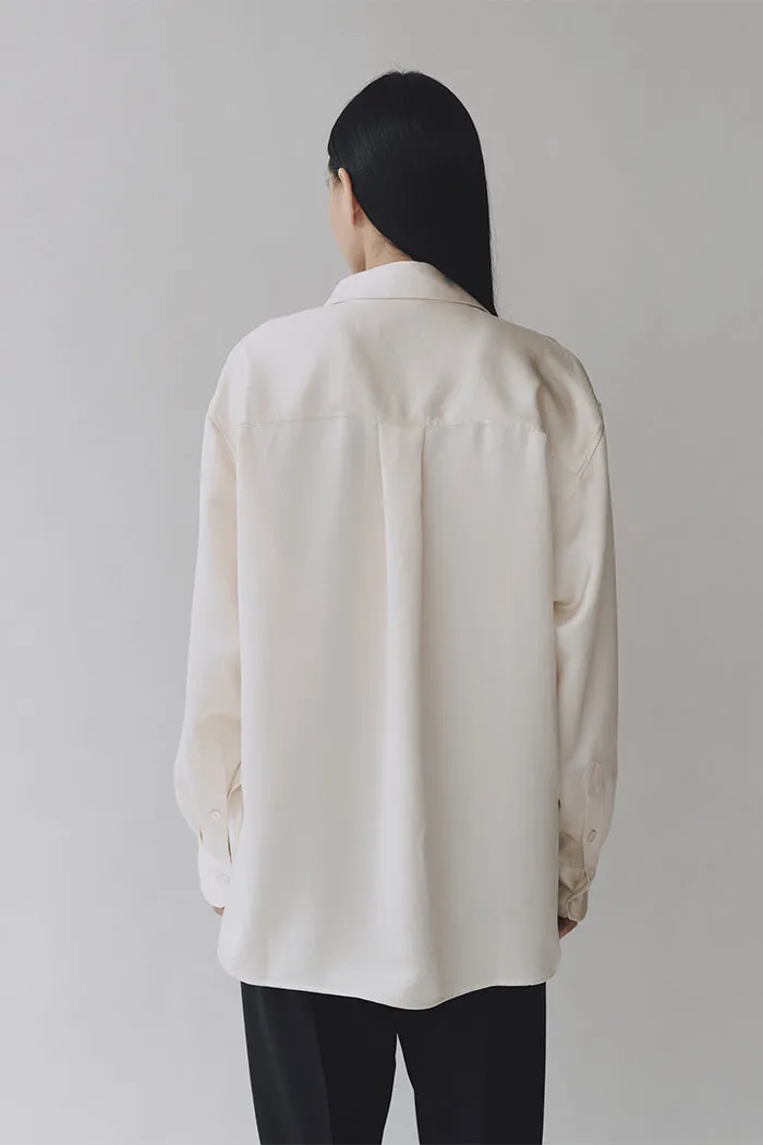 OVERSIZED SATIN SHIRT