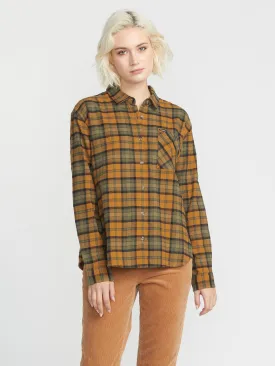 Plaid To Meet U Long Sleeve Shirt - Bronze