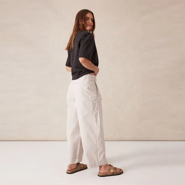 Pleat Twill Pant - Sandstone