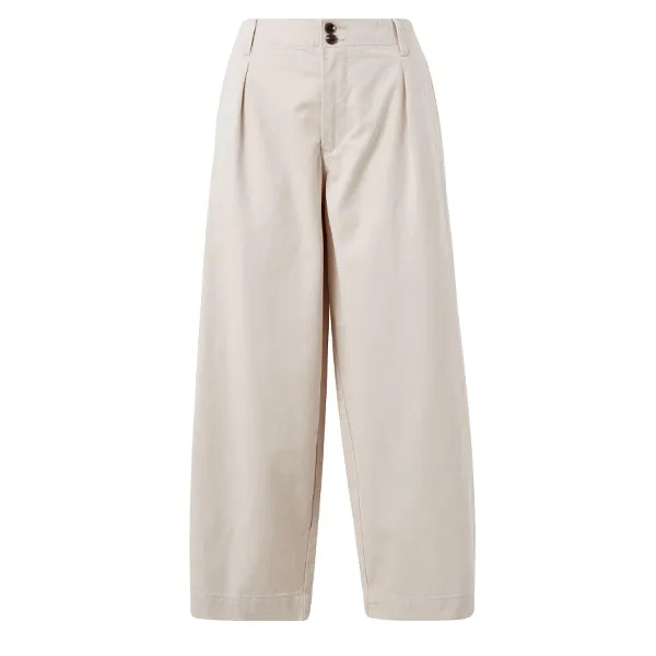 Pleat Twill Pant - Sandstone