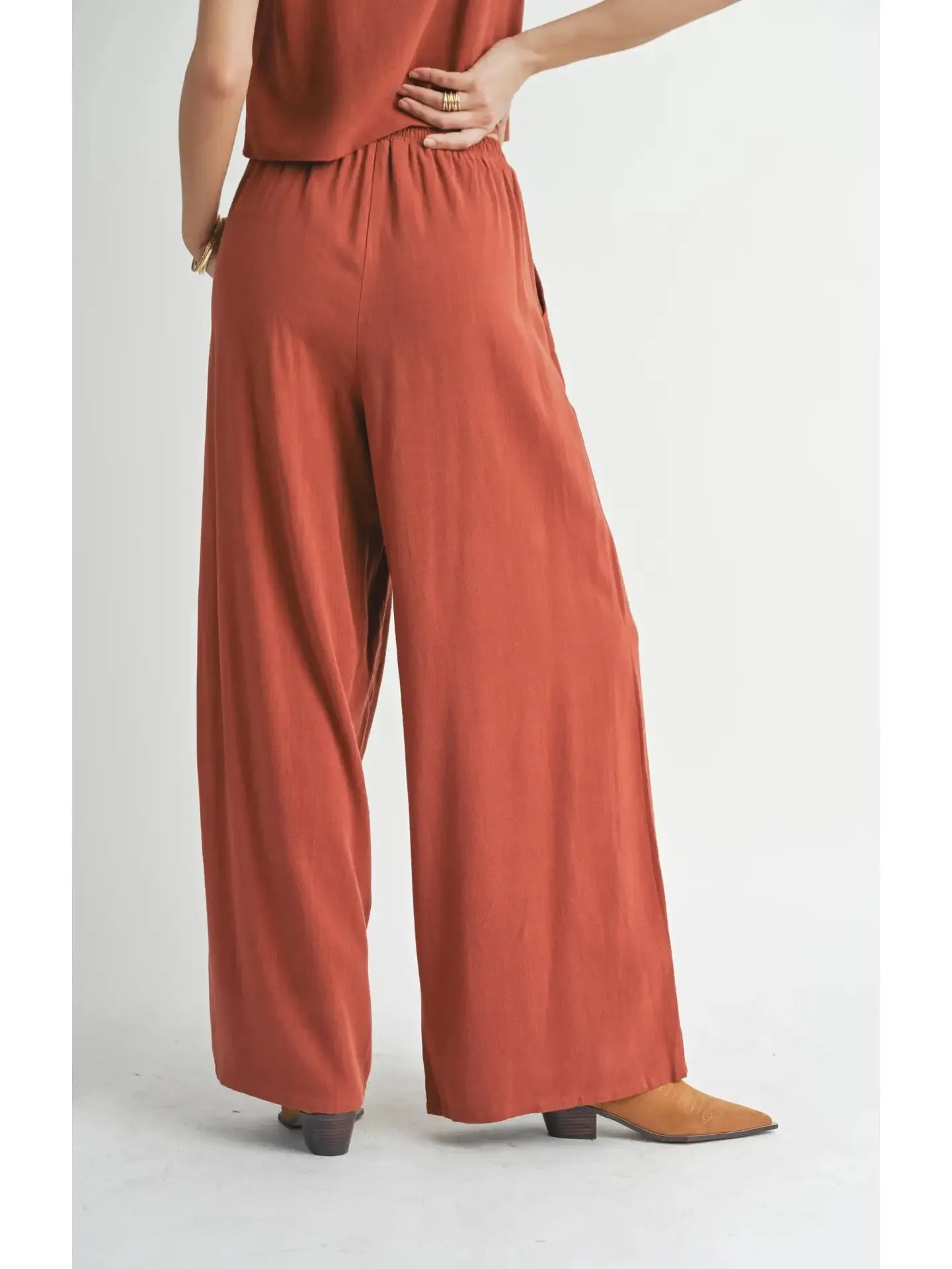 Sadie & Sage Sugarloaf Wide Leg Linen Pants