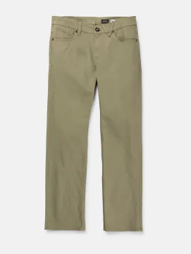 Solver 5 Pocket Slub Pants - Thyme Green