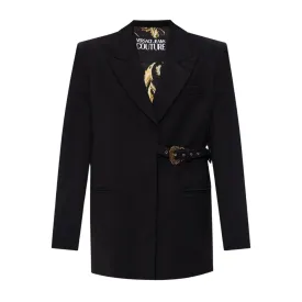 Versace Jeans Couture Baroque Buckle Black Blazer