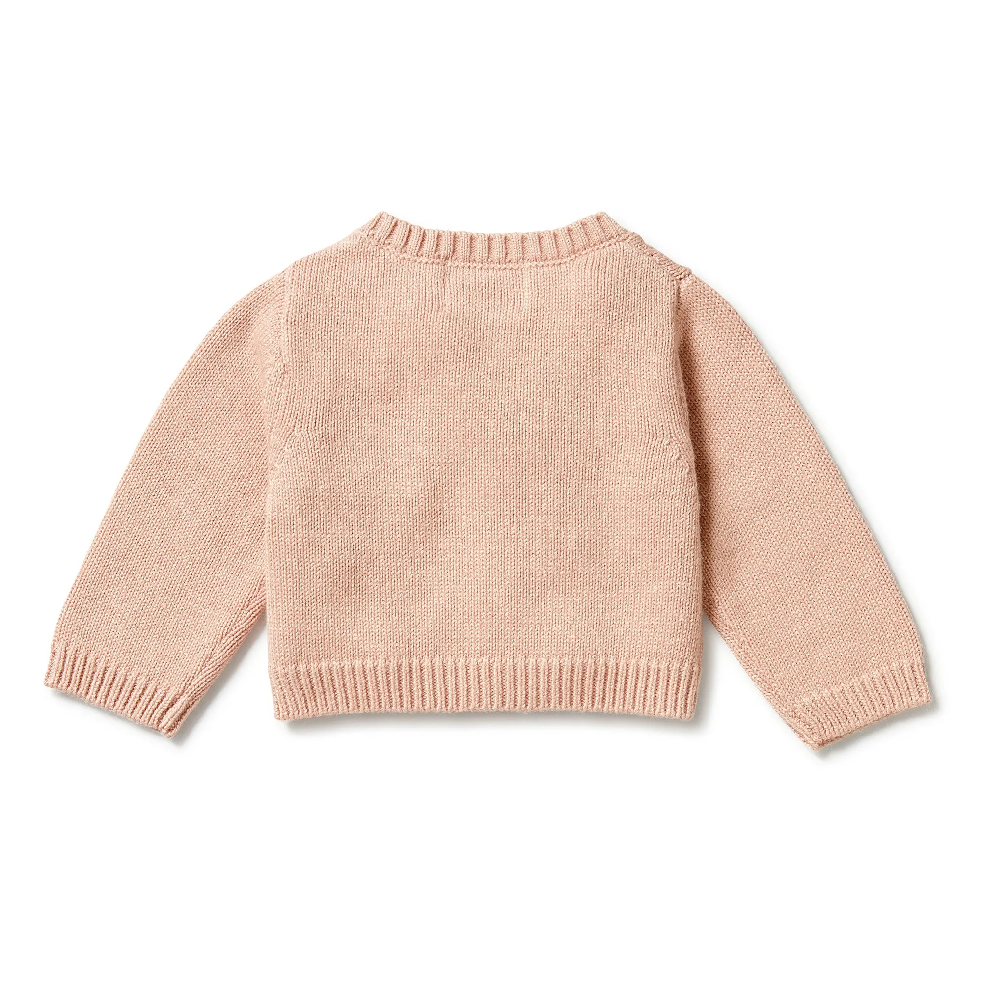 Wilson and Frenchy Knitted Ruffle Cardigan - Rose